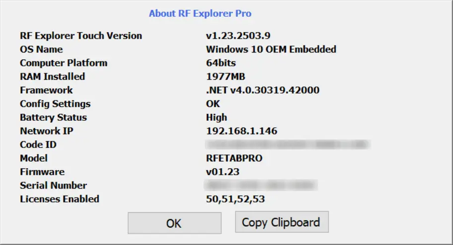 RF Explorer Pro device About details Image