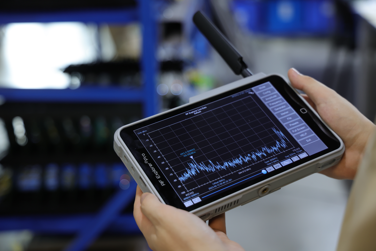 RF Explorer Pro in action Image