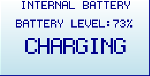 RFExplorer RemoteScreen Battery99 charging before sleep